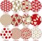 24 Sheets Christmas Pattern Paper Santa Reindeer Snowman Scrapbook Specialty Paper Double Sided Kraft Red Craft Paper For Xmas DIY Card Making Photo Album Decor, 6 x 6 Inch